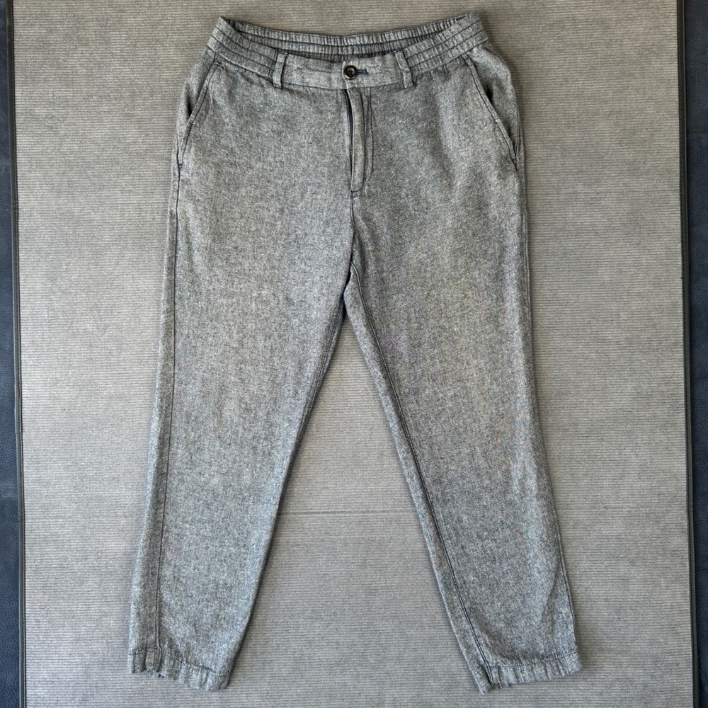 Banana Republic Athletic Fit Gray Elastic Waist Tapered y2k SweatPants 29x30
